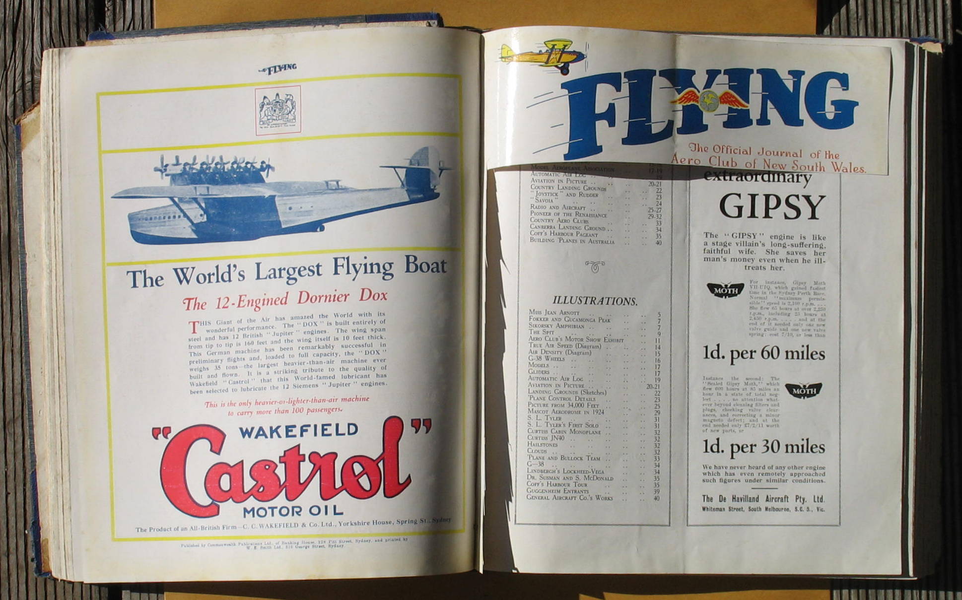Image for Flying: The Official Journal of the Aero Club of New South Wales Volume 1 Numbers 1 to 12 November 1929 to October 1930